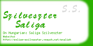 szilveszter saliga business card
